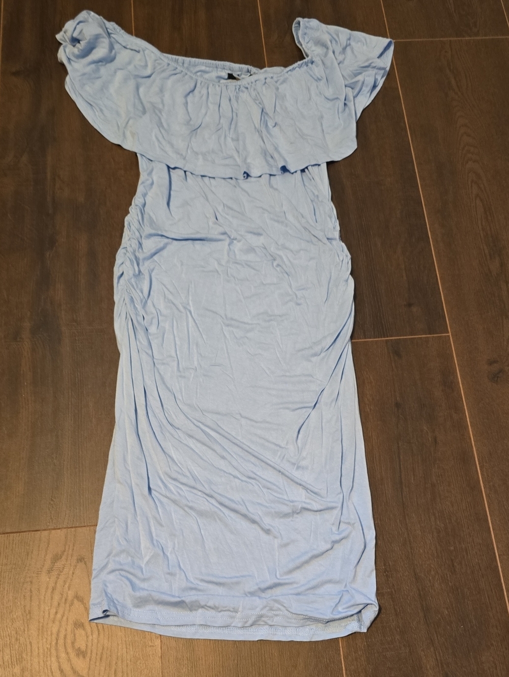 Light Blue Maternity Dress